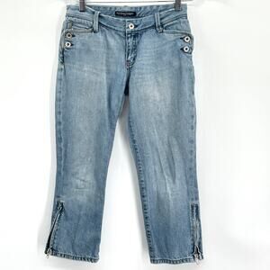 Vintage‎ Y2K Ralph Lauren Polo Jeans Co. Side Zip Cropped Jeans Women’s Size 27